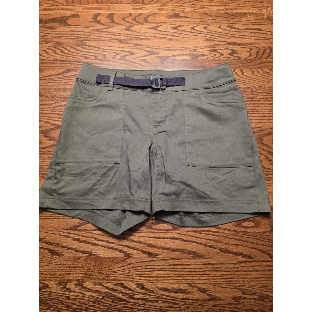 NWT Pearl‎ Izumi Rove Shorts Womens Sz 4 Olive Green Belted Casual Cycling 5.5